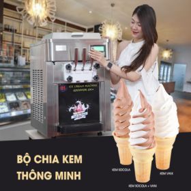 Máy Làm Kem Tươi GH+ 3 Vòi Để Bàn Máy Làm Kem Tươi GH+ 3 Vòi Để Bàn